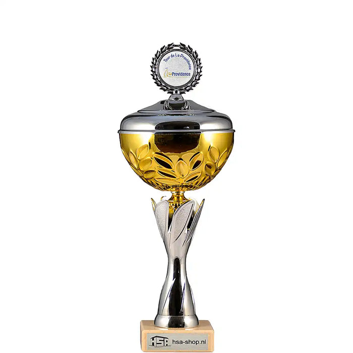 Beker Angie van 43 cm hoog met voorbeeld logo van La Providence.