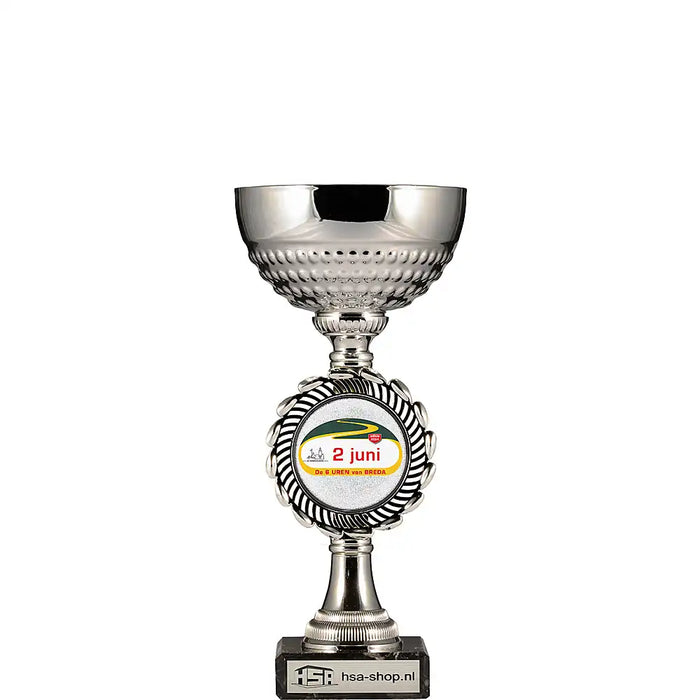 Beker Juna 21.5 cm met voorbeeld logo van de De 6 uren van Breda.