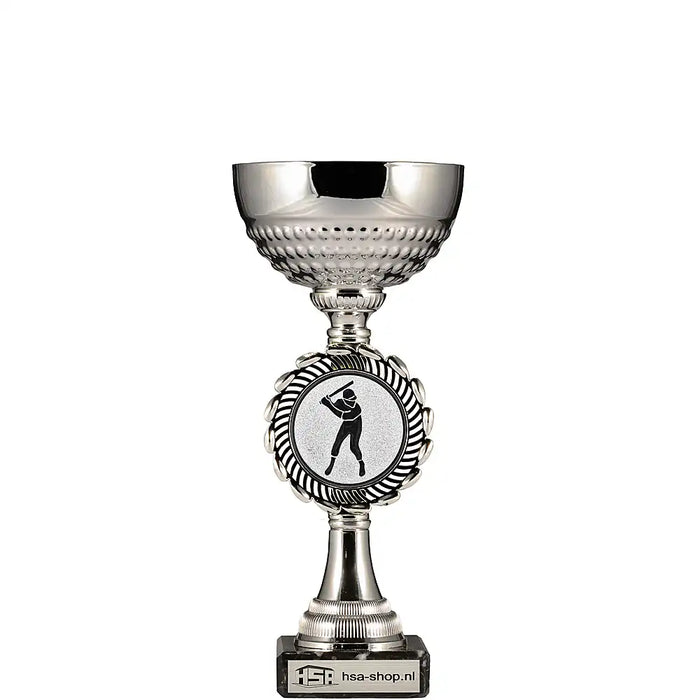 Beker Juna 22.5 cm met standaard honkbal afbeelding.