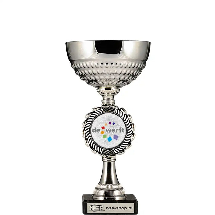 Beker Juna 23.5 cm met voorbeeld logo van de basisschool de Werft Breda.