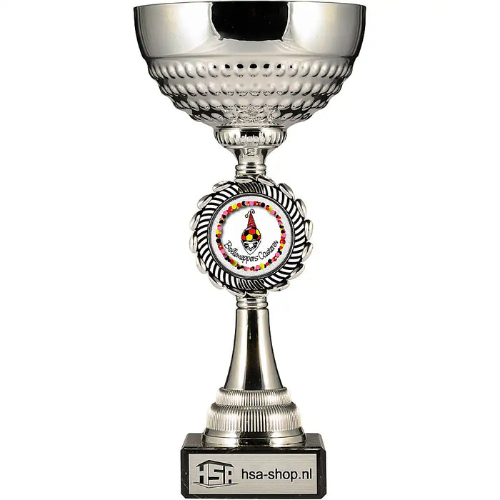 Beker Juna 29 cm met voorbeeld logo van de Bollemeppers uit Casteren.