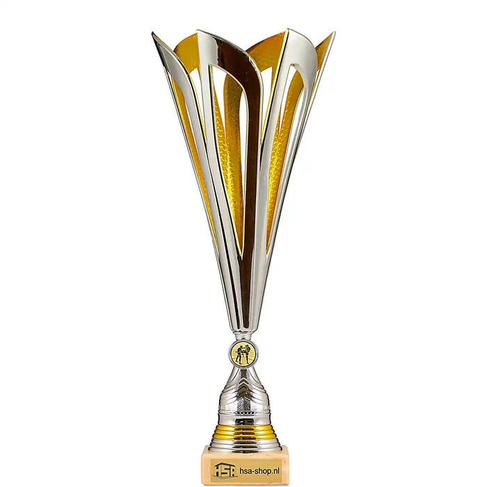 Beker Lorena 43cm hoog met standaard kickboks logo.