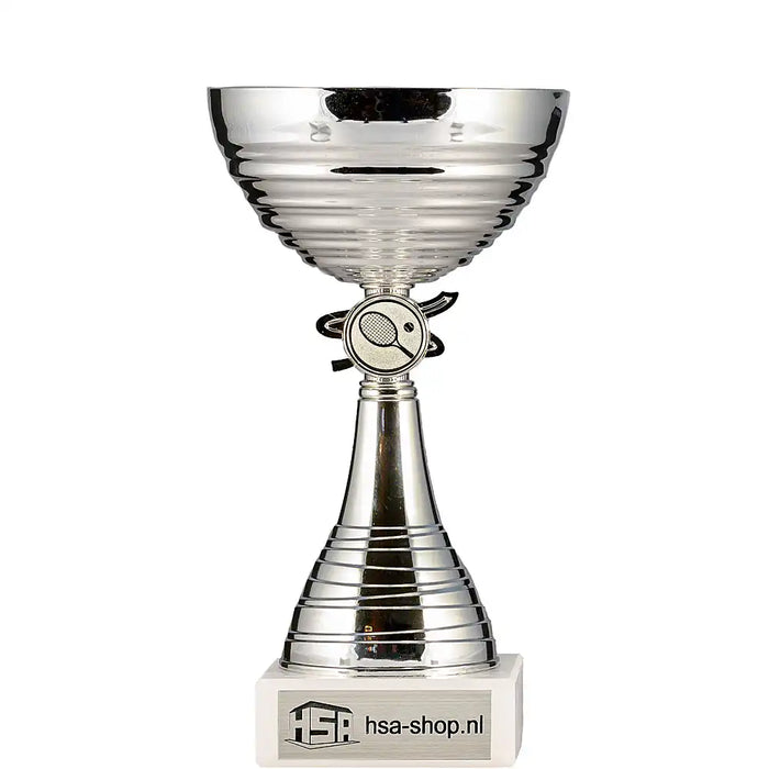 Beker Wianka 22 cm met tennis afbeelding.
