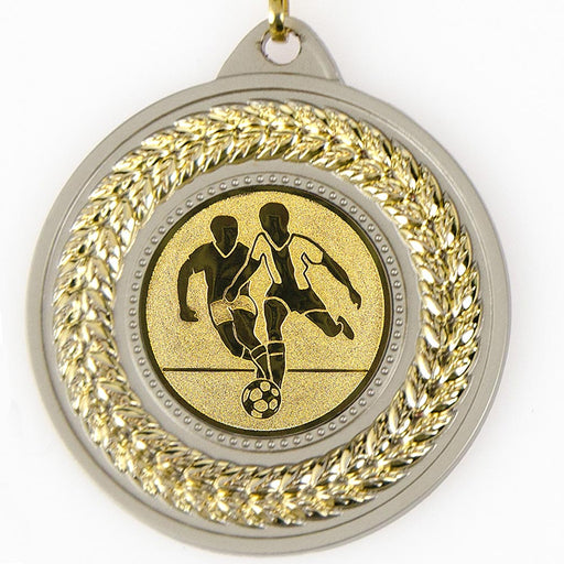 Medaille Jaxx goudkleurig met voetballers