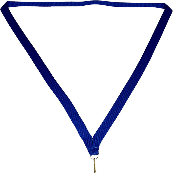 Medaille lint 10 mm blauw