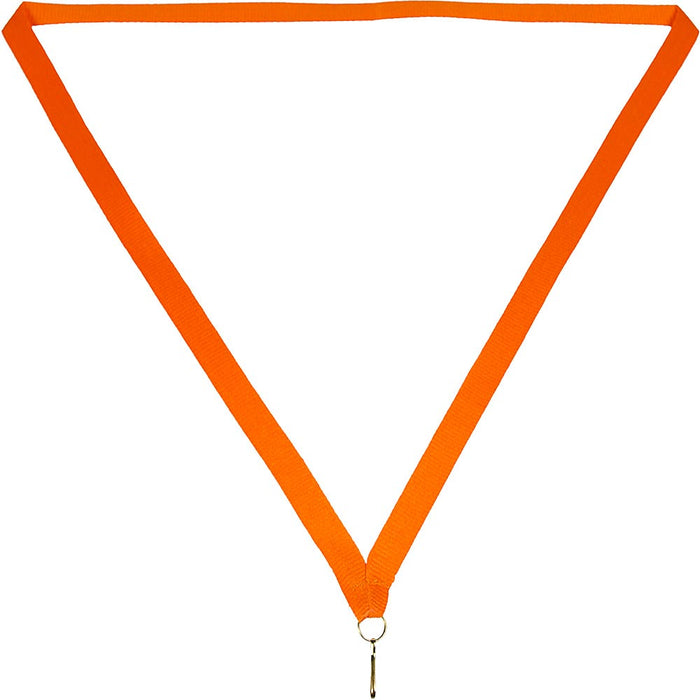 Medaille lint 10 mm oranje
