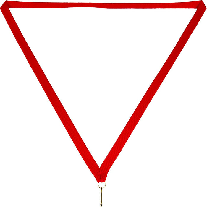 Medaille lint 10 mm rood