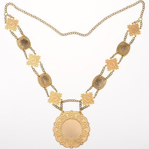 Prinsenketting mat goudkleurig met 10 schakels