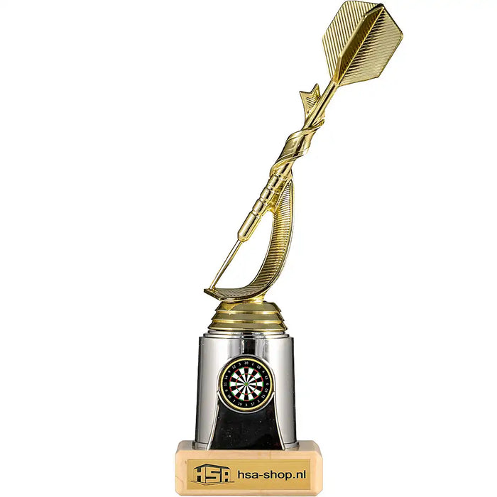Trofee Adana Darts 22 cm met voorbeeld logo dartboard