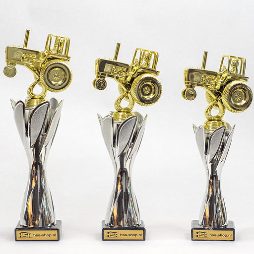 Trofee tractor pulling, serie met drie verschillende hoogtes