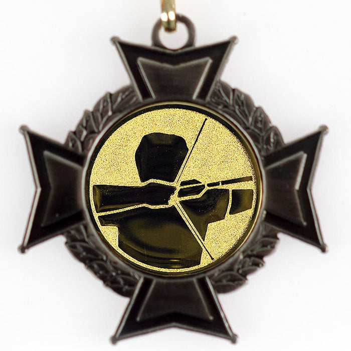 Medaille Midas cross zilverkleurig met boogschutter