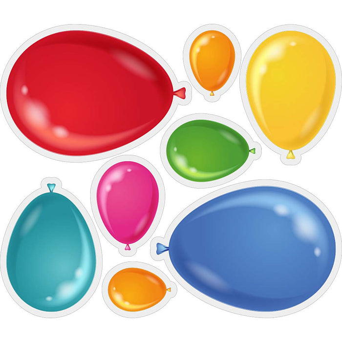 Raamsticker ballonnen statisch 8 stuks