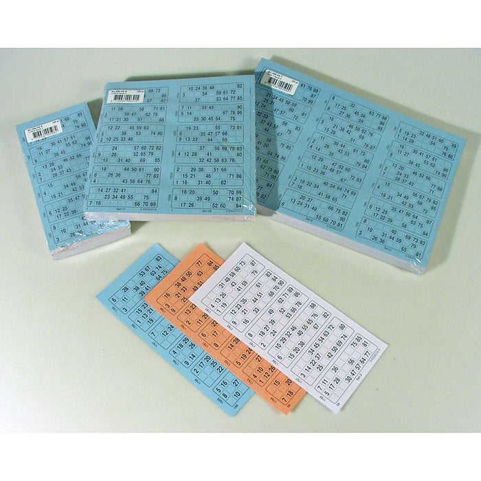 Bingokaarten 1-90 boekje 03 dik overzicht alle soorten