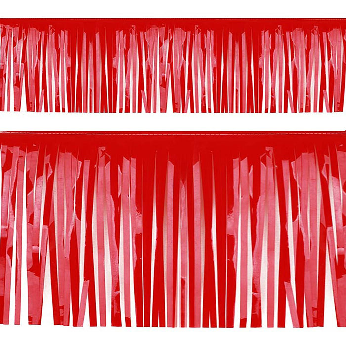 Franje slinger pvc 6 m brandveilig rood