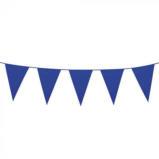 Grote vlaggenlijn 10 m blauw