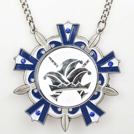 Medaille Baernd Zilver-antiek blauw-wit