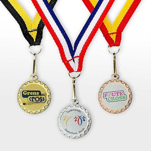 Medaille Varela met afbeelding en halslint