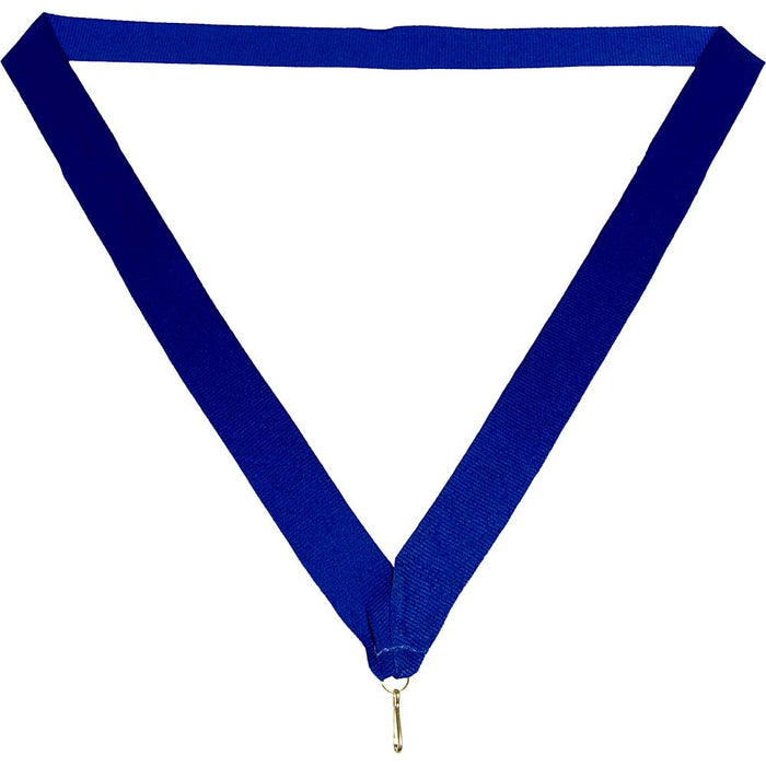 Medaille lint 22 mm blauw