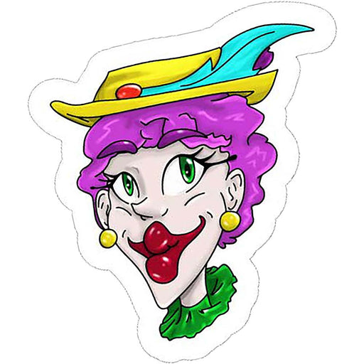 Muursticker clown FeatheredFancy