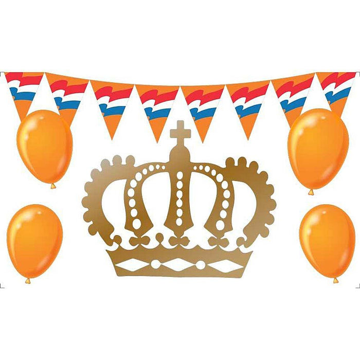 Raamsticker Koningsdag statisch 50 x 30 cm