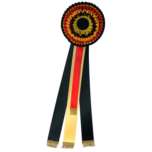 Rozet Giant rood-geel-zwart