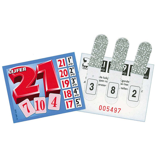 Spel 21 cijfer 1000 kaartjes
