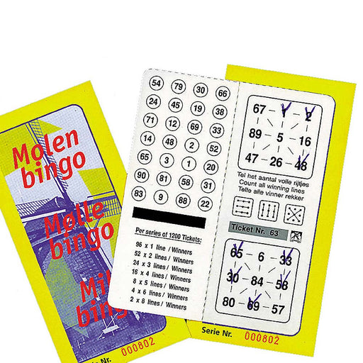 Spel molenbingo 1200 kaartjes