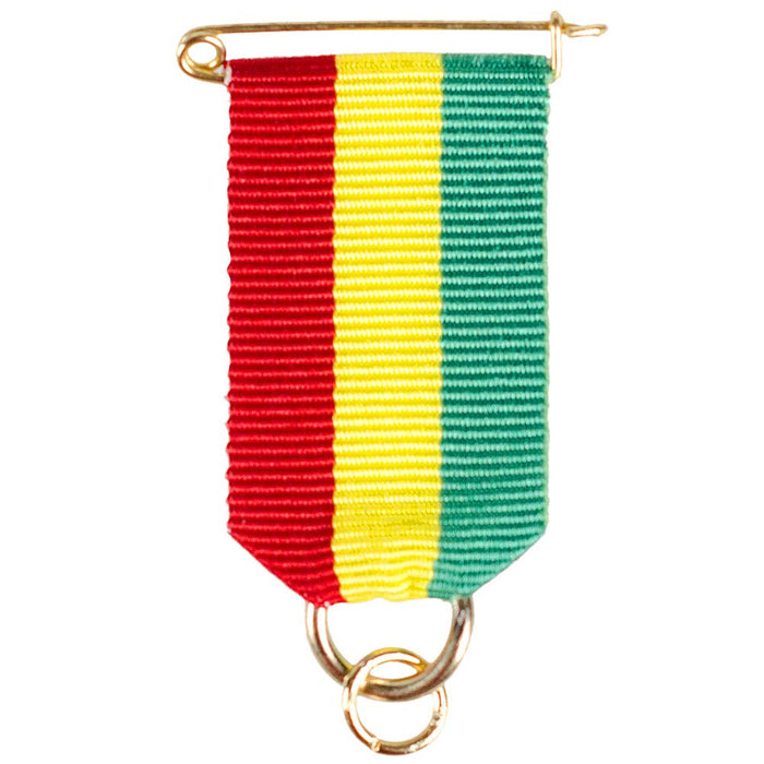 Speldlint 22 mm rood-geel-groen