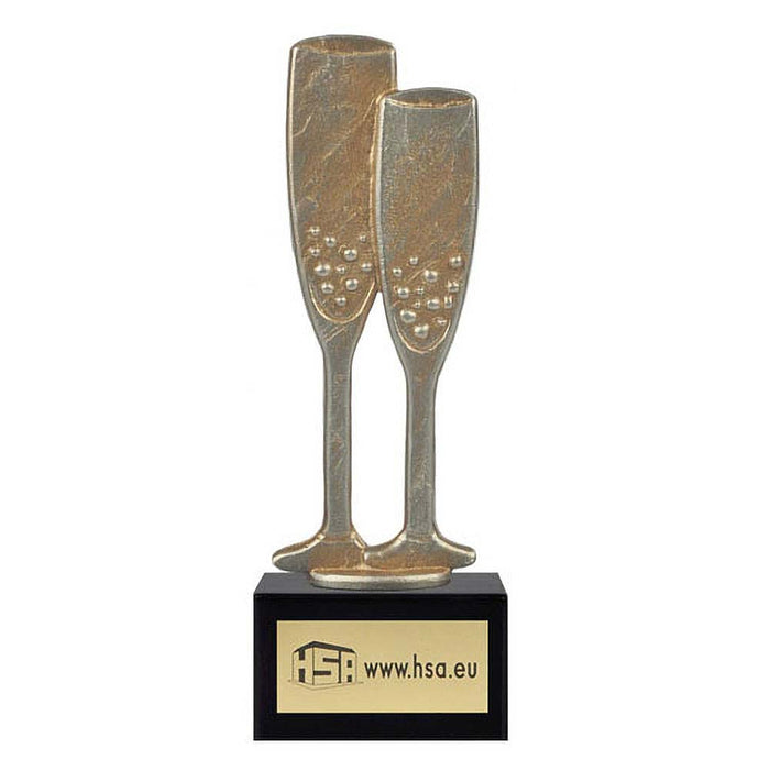 Trofee Champagneglazen 22 cm