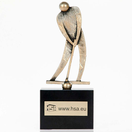Trofee Golf metaal 18.5 cm