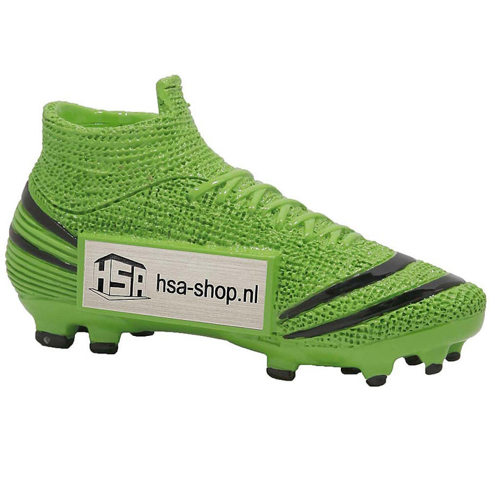 Trofee Voetbalschoen Groen - Zwart 13 cm
