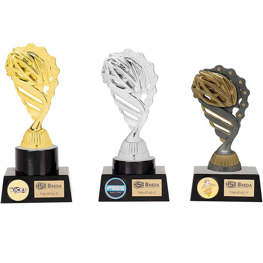 Trofee Dilara Wielersport foto alle drie de maten