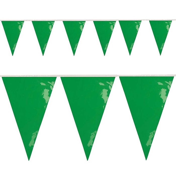 Vlaggenlijn PVC 10m brandveilig groen