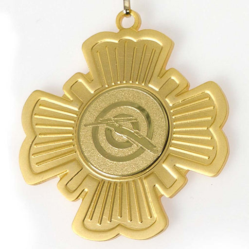 Medaille Micky cross goud-misty