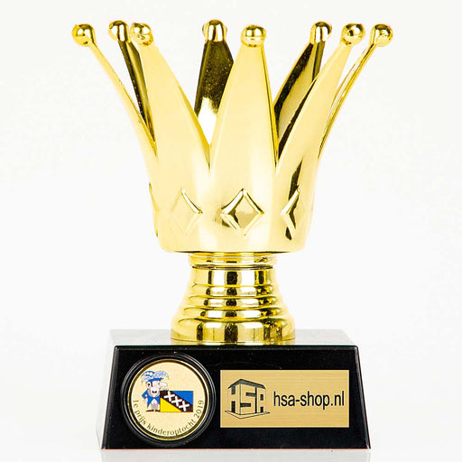 Trofee Kroon goud foto enkel model