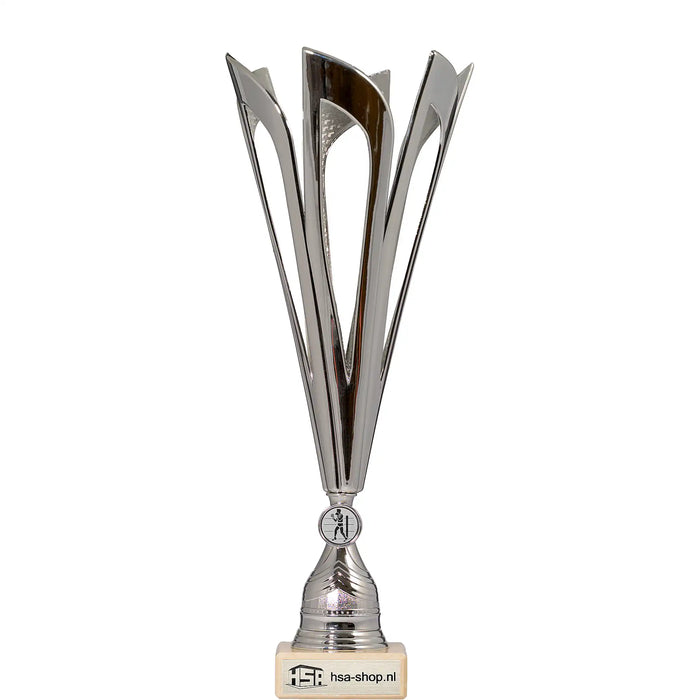 Beker Larissa van 42 cm hoog met standaard afbeelding van boksen.