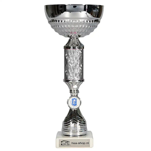 Beker Louisa 28 cm hoog met voorbeeld logo Stratego Bond.