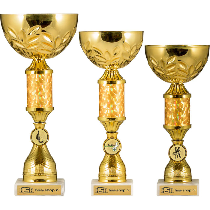 Beker Lucy serie van drie maten op een rijtje