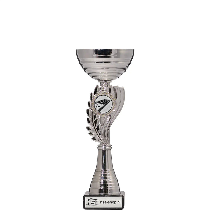 Beker Melia zilver 21,5 cm trofee voor alle sporten