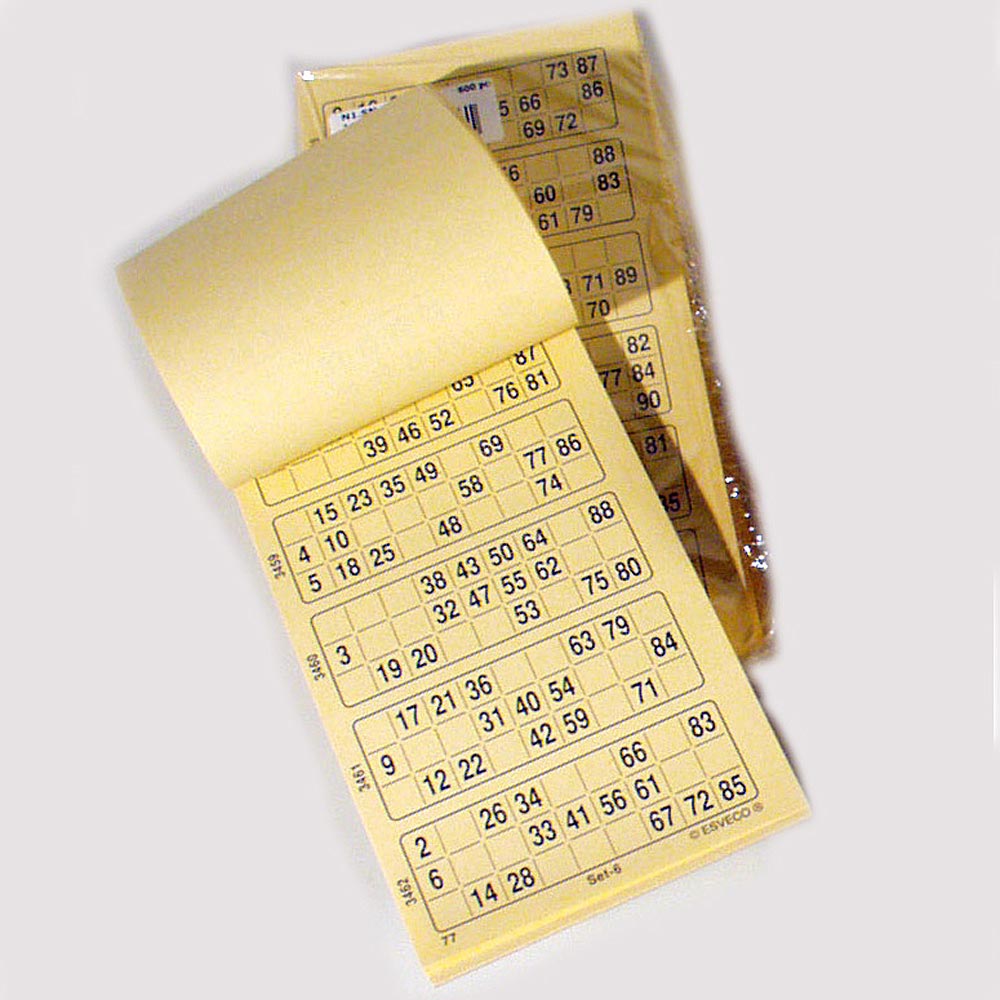 Bingokaarten 1-90 doorlopende sets