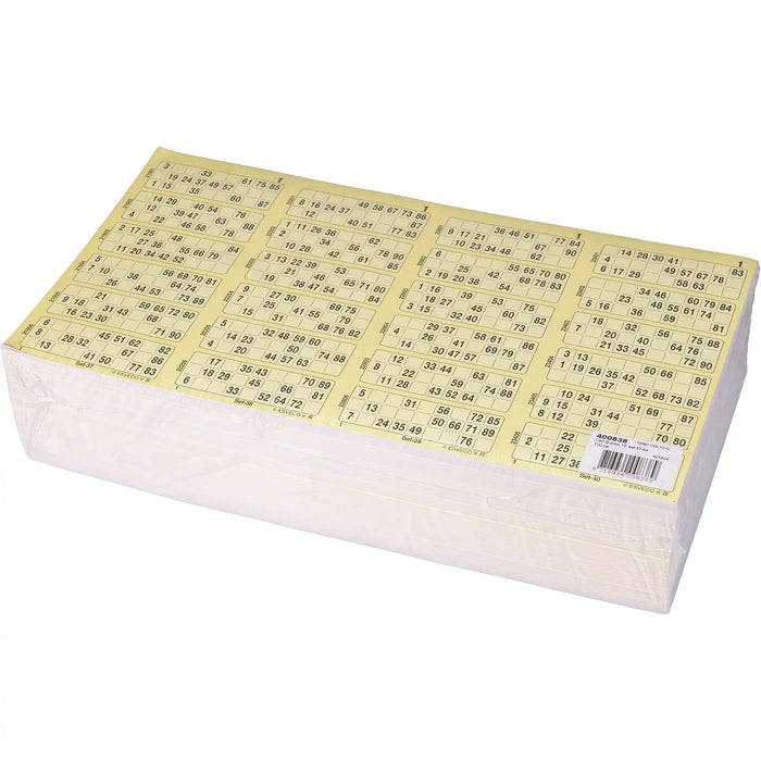 Bingokaarten boekjes 1-90 10 dik quatro