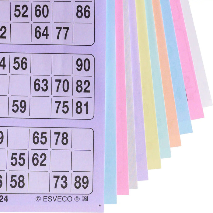 Bingokaarten boekjes 1-90 11 dik dubbel