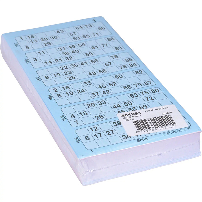 Bingokaarten boekjes 1-90 03 dik enkel