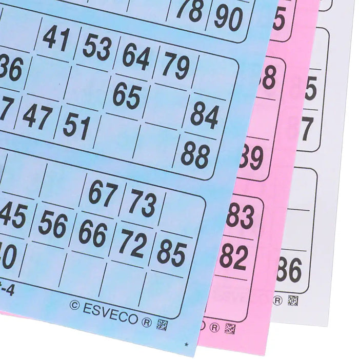 Bingokaarten boekjes 1-90 03 dik triple