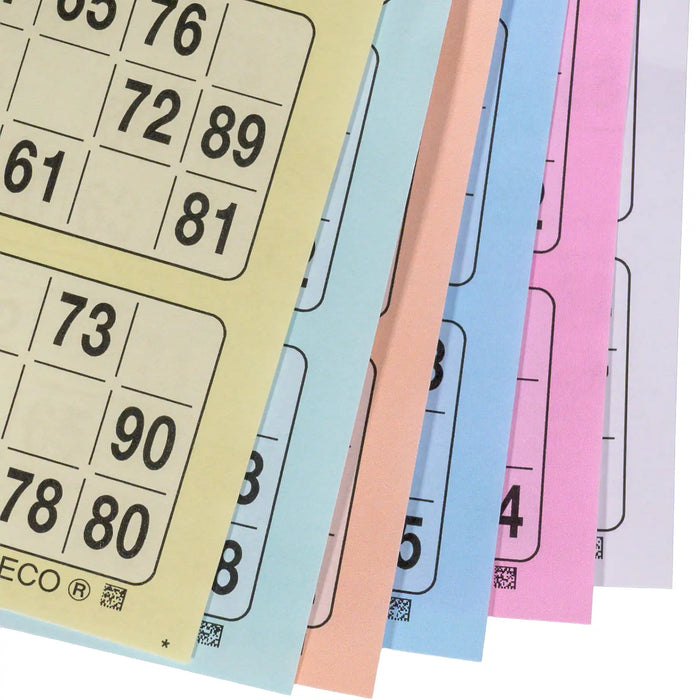 Bingokaarten boekjes 1-90 06 dik enkel