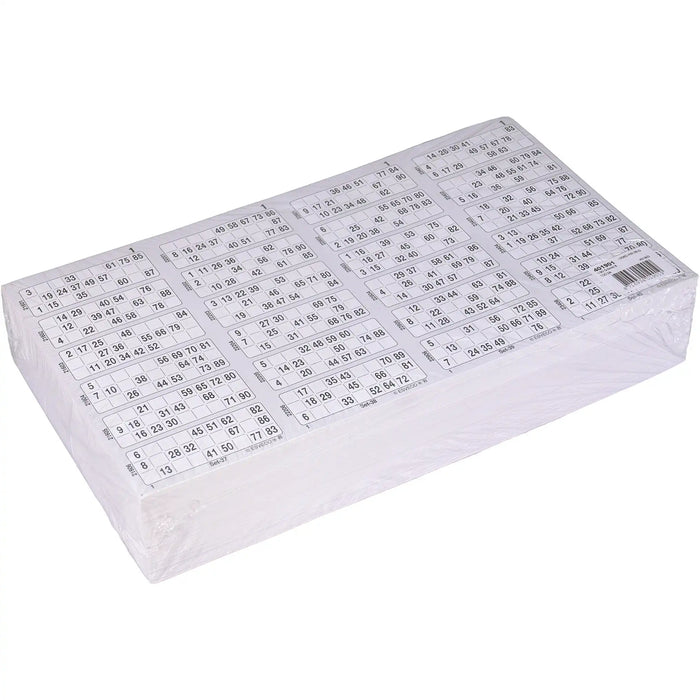 Bingokaarten boekjes 1-90 08 dik quatro