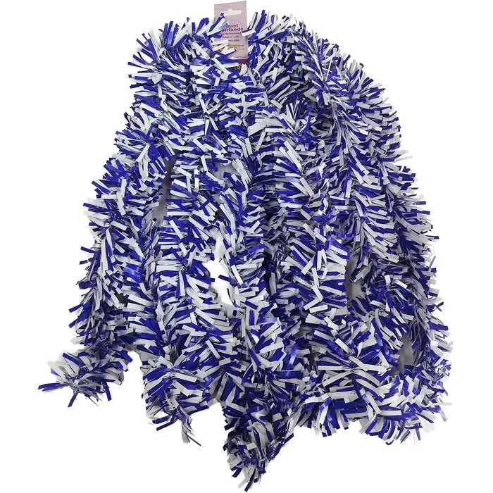 Blauw-witte folieslinger in verkoop bundel.