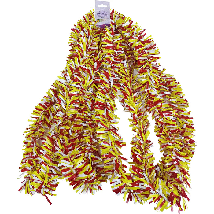 Rood-wit-gele folieslinger in verkoop bundel.
