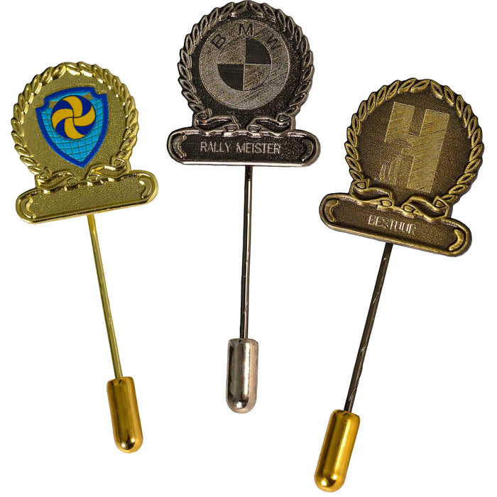 Jubileumspeldjes alle drie de kleuren bij elkaar.