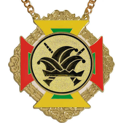 Medaille Bartholo Goud rood-geel-groen met standaard logo Carnavalssteek.